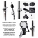 AMW ED8 Pro Tri Zone Bateria Eletrônica PADs Mesh Dual Zone Pratos Dual + Choke Condução Tri zone e Modulo Novo