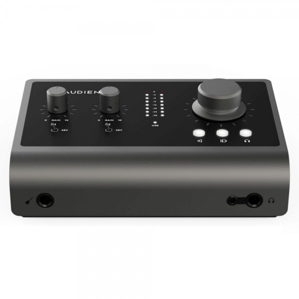 (USADO) Audient Id14 mkii Interface De Áudio Topo de linha conexão USB Type C com 2 Pre Amplificadores Hi End 10x6 e ADAT Digital