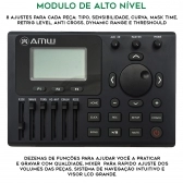 AMW ED11 Pro Bateria Eletrônica All Mesh Dual Real Hi Hat Condução Tri zone Pratos Dual
