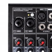 AMW MX4 v2 Mesa de Som 4 Canais Com USB Interface BT 16 Efeitos DSP