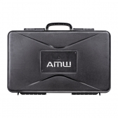 (USADO) AMW AU400 v2 Microfone sem fio Duplo de Mão Digital UHF Rack