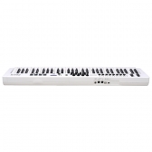 (USADO) AMW P61X White Teclado Controlador Midi USB com 61 Teclas PADs Faders e Knobs