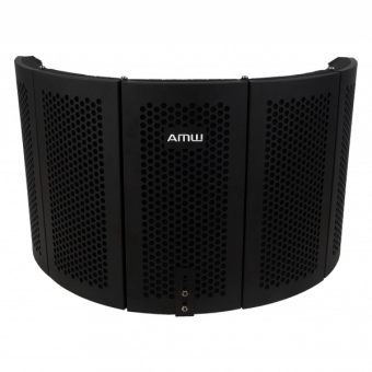 (USADO) Amw Vb30 v2 Vocal Booth Curvado 5 Peças em Metal Difusor Acústico