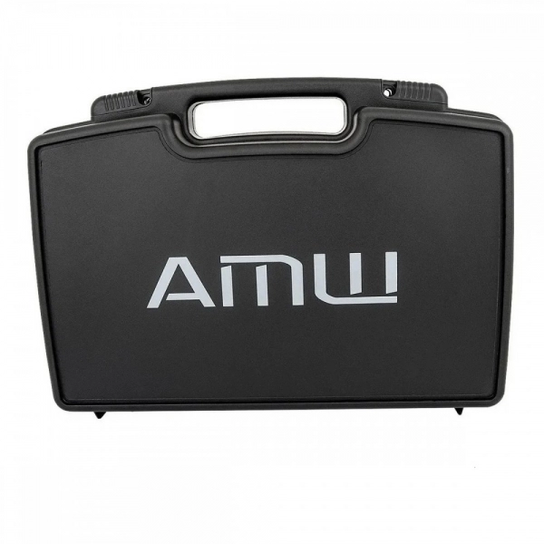 AMW BU200 Kit Microfone Sem Fio Duplo Bodypack Auricular UHF Digital 2B 2A