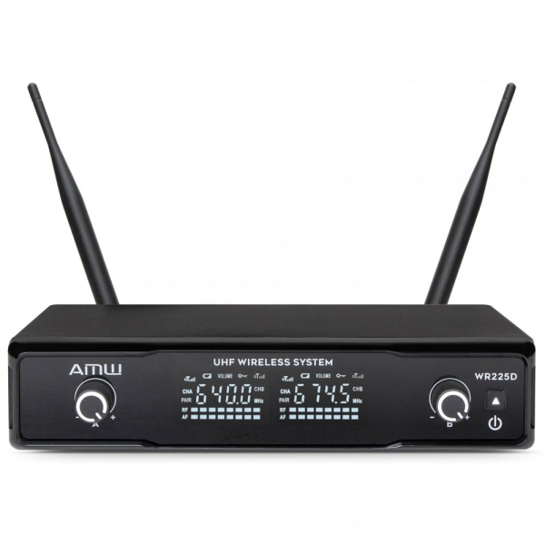 AMW BM200 Microfone Sem Fio de Mão + Bodypack + Lapela 1M 1B 1L