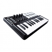 KFX Mini 25 RGB Teclado Controlador Midi USB 25 Teclas PADs Knobs