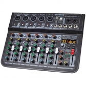 AMW AM7 v2 Mesa de Som 7 Canais 5 XLR Mp3 Efx Bt Interface de áudio USB