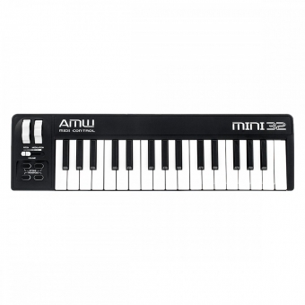 AMW Mini 32 Black Teclado Controlador Midi