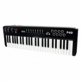 (USADO) AMW P49 Teclado Controlador Midi USB 49 Teclas Knobs Botões etc