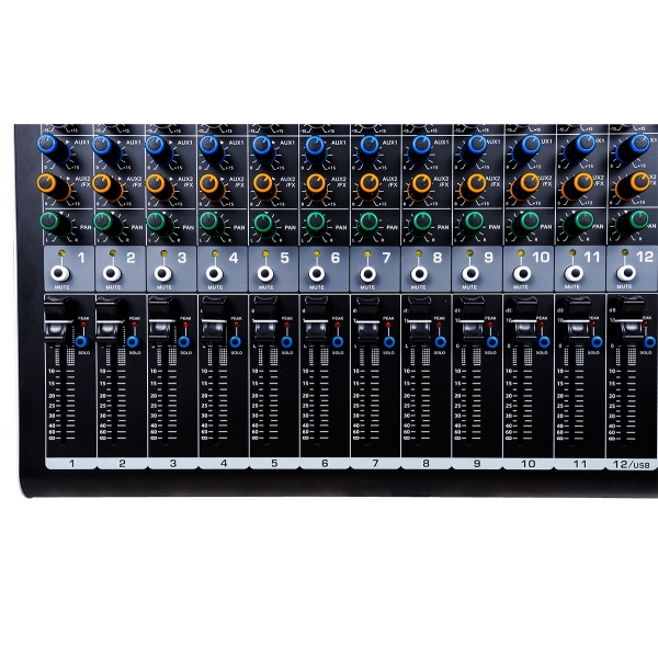 (USADO) Amw Pm12 v2 Fx Mesa De Som 12 Canais 99 Efx DSP Interface USB Eq BT