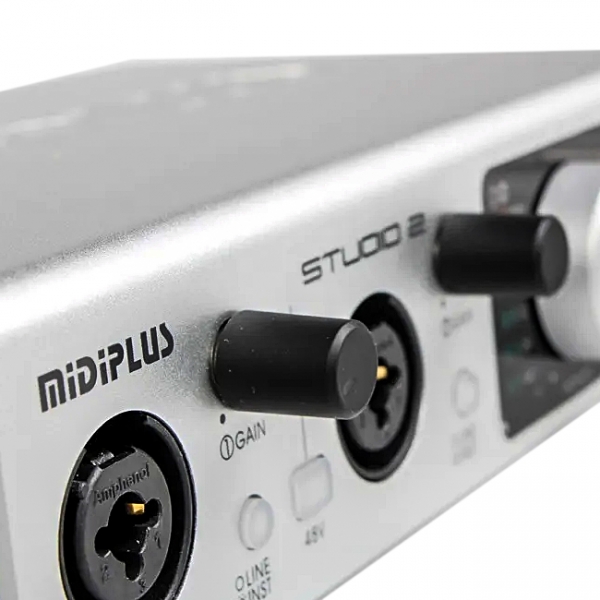 Amw Midiplus Studio 2 Interface De Áudio Usb 192k 2x2 . Loja