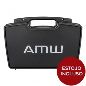 AMW AU250 Microfone sem fio duplo de mão Digital UHF Diversity + Estojo