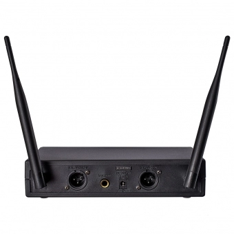 AMW AU120 v2 Microfone sem fio Duplo de Mão Digital UHF Diversity + Estojo