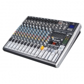 (USADO) AMW M12 Fx v3 Mesa de Som 12 Canais com EFX BT Player Sub Out e Interface !