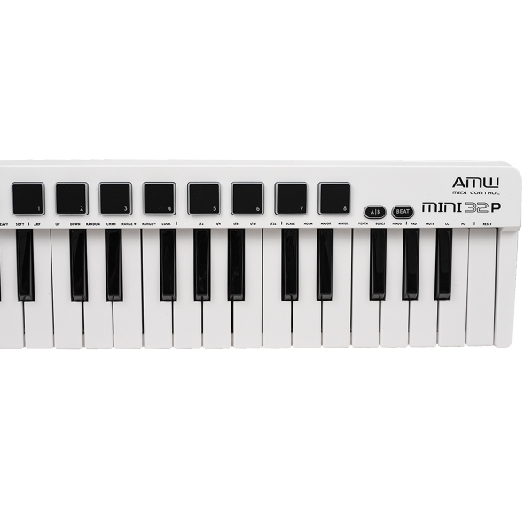 (USADO) AMW Mini 32 PAD White Teclado Controlador Midi