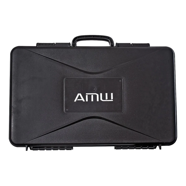 AMW AU7000 Microfone Sem Fio Profissional 4 Canais Digital UHF Multibanda