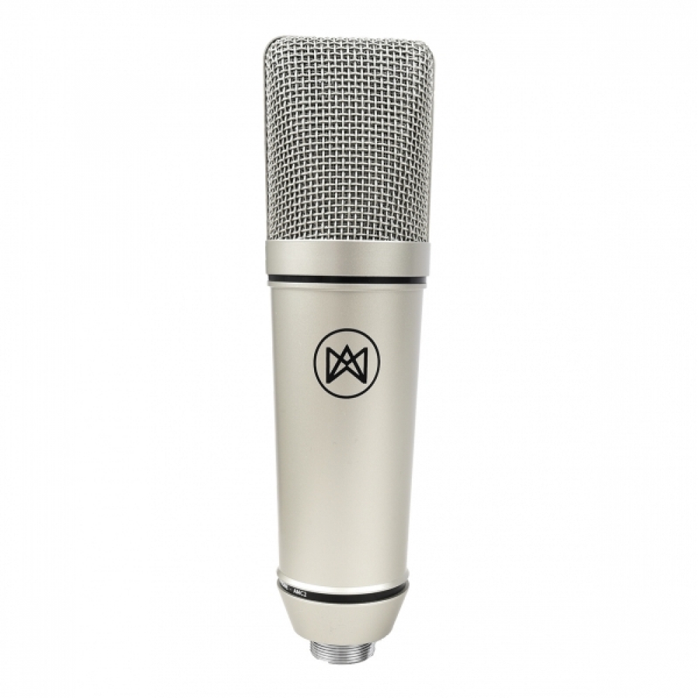 (USADO) Amw AMC2 Microfone Condensador XLR FET 34mm Banhado a Ouro + Shockmount