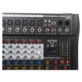 AMW CX8 v3 Mesa de Som 8 canais USB EFX PFL Eq 3 Bandas