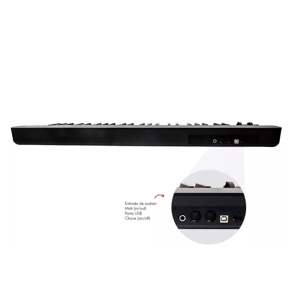 AMW A49 Teclado Controlador Midi USB 49 Teclas