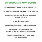 AMW EQD31S Equalizador Digital Estéreo 31 Bandas com Noise Gate e Exciter !
