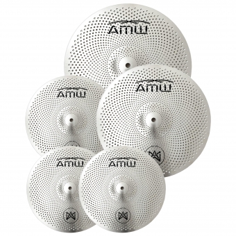 AMW Silent 5 Kit de Pratos Para Bateria Silenciosos Mute