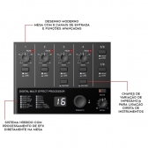(USADO) Relacart MIXX 8.6 Mesa de Som Digital 8 Canais USB EFX Comp Eq