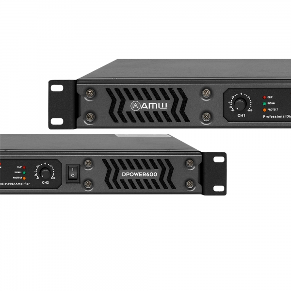 AMW DPower 600 Amplificador de Potência 2 Canais Bivolt 600W RMS
