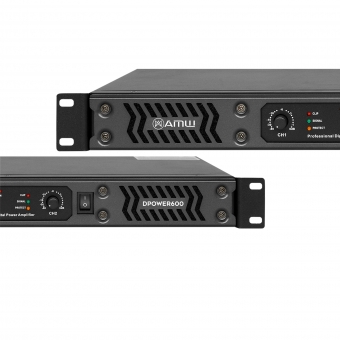 AMW DPower 600 Amplificador de Potência 2 Canais Bivolt 600W RMS