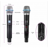 AMW AU3000 v2 Microfone Sem Fio UHF Digital Multibanda + Case