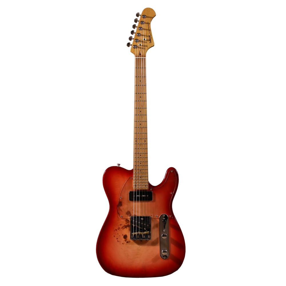 AMW SETL550 Guitarra Telecaster Cherry Sunburst Ponte Wilkinson by SQ Guitars
