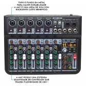 AMW AM7 v2 Mesa de Som 7 Canais 5 XLR Mp3 Efx Bt Interface de áudio USB