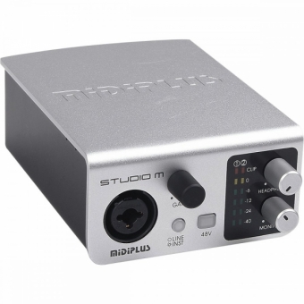 (USADO) Midiplus Studio M Interface de Audio USB 192K 24b