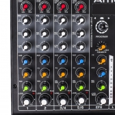 AMW MX6 v2 Mesa de Som 6 Canais 4 XLR EFX Interface USB