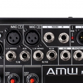 AMW MX10 v2 Mesa de Som 10 Canais 8 XLR Bluetooth EFX Bluetooth Interface USB