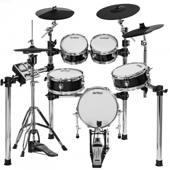 AMW ED15 Pro Bateria Eletrônica All Mesh com Natural Touch e Real Hi Hat