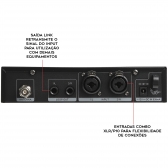 Relacart PM100D Monitor de Palco In Ear Hi End Digital UHF Estéreo + Brinde