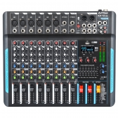 AMW KX10 v3 Mesa de som 10 Canais 99 Efeitos Efx Mute Aux Eq