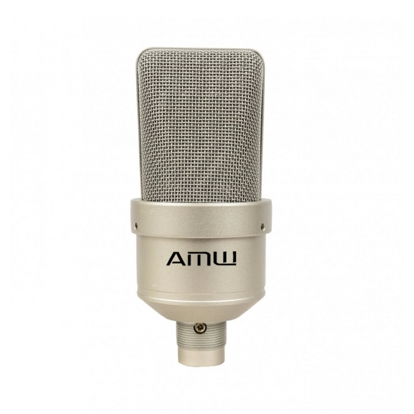 Amw EC1 Microfone Condensador XLR 26mm Para Estúdio com Shockmount
