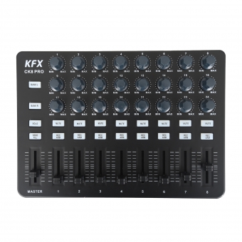 KFX CK8 Pro Controlador MIDI USB DAW 9 Faders 24 Knobs 18 B