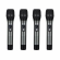 (USADO) AMW AU4000 v2 Microfone Sem Fio 4 Canais UHF Digital + Case